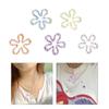 Resin Five-Petal Flower Loose Beads Double Side Flower Charm Pendant DIY Accessories Necklaces Earring Jewelry Making