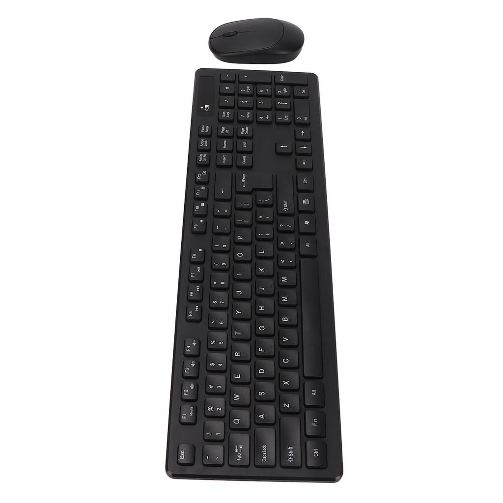 Wireless Keyboard Mouse Combo 2.4G Waterproof 104 Keys ABS 1600dpi Keyboard Mouse Set for Office