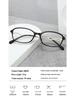 Intelligent Gentle Lady TR Glasses Frame - Ultra-Light, Natural Look with Hollow Temple Design and Prescription Lenses