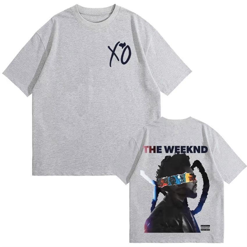 RAPPER The Weeknd XO Tour 2026 summer Mens Womens Music High Quality Harajuku Short Sleeve Top Hip Hop Gothic Clothing Tshirts