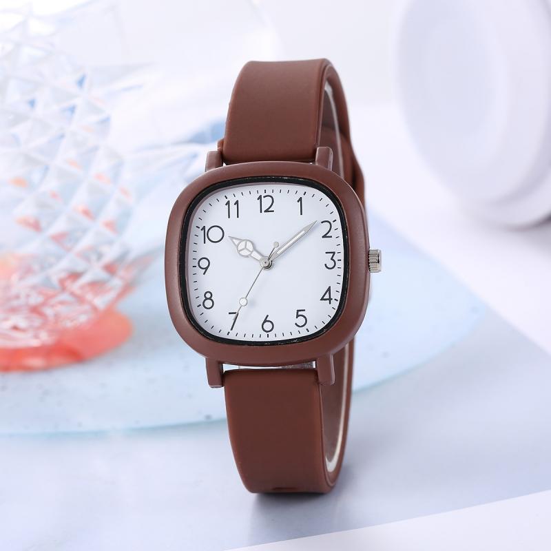 Módní dámské hodinky Silikonový řemínek Náramkové hodinky Quartzové hodinky pro ženy Hodiny Dámské hodinky Dárek Reloj Mujer