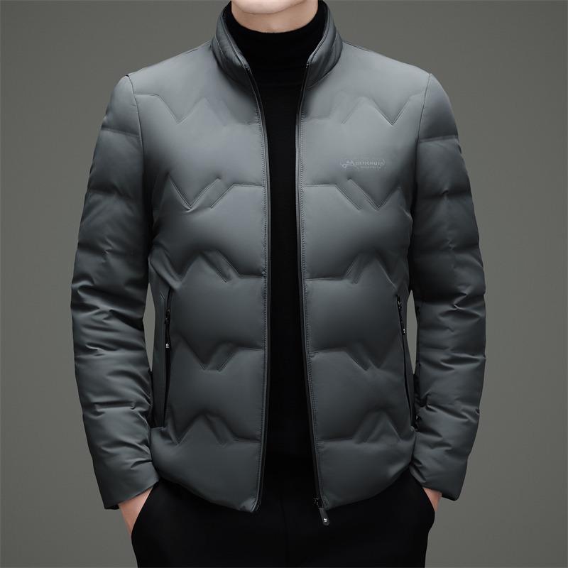 Men's Winter Business Casual Stand Collar Down Jacket - 2025 Edition, Thickened & Lightweight Fashionable Outerwear
