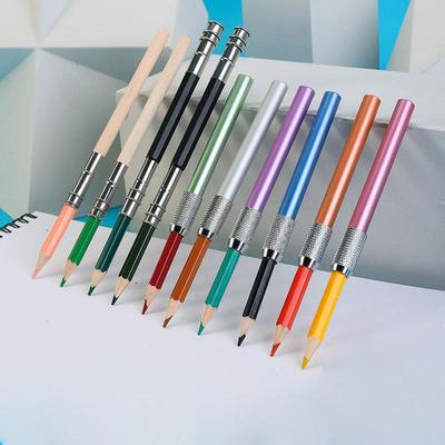 Umělecké potřeby Metal Color Pole Extender Pouzdro na pera Extended Pencil Extender Pole Double End