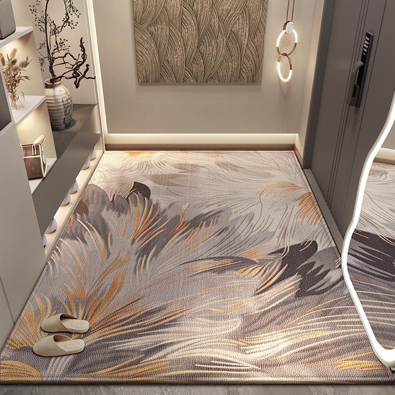 Household Entry Door Floor Mat, Entrance Entrance Entrance Flower Carpet, High-End Sense Of High-End Door, Dirt-Resistant And Easy To Take Care Of