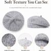Retro Winter Knitting Berets Hat Warm Felt Berets Elegant French Artist Hat  Autumn and Winter
