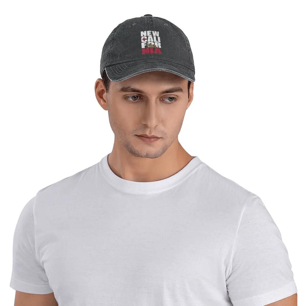 New Call For NIA New California Republic Washed Men's Baseball Cap Outdoor Trucker Snapback Caps Dad Hat Golf Hats