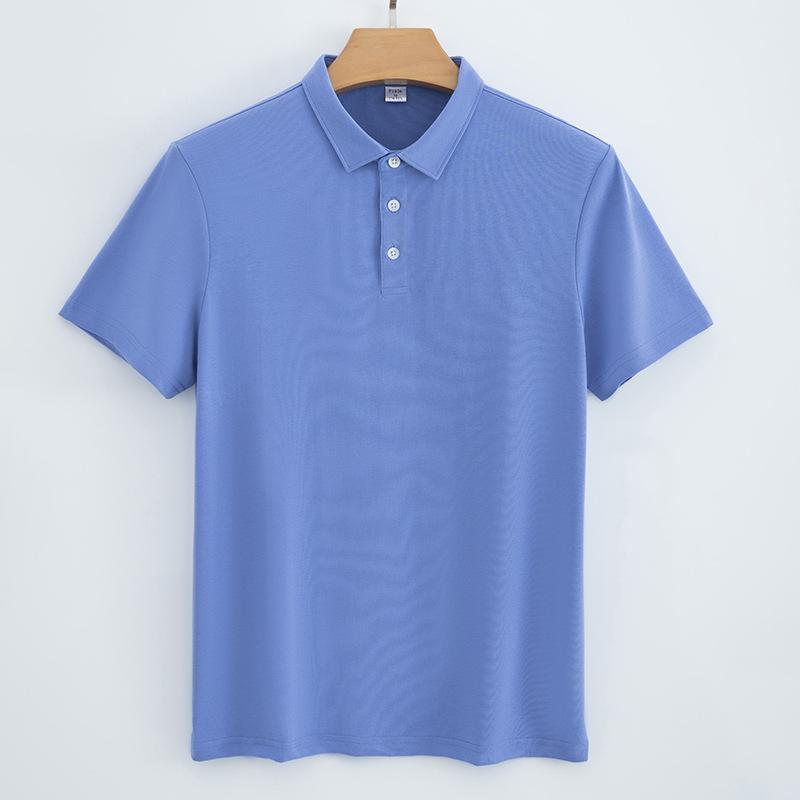 

180 г хлопка Cover Wire Polo Shirt Solid Color Футболка с короткими рукавами Top Летняя тонкая рубашка воротник мужская Polo Shirt XXXXL
