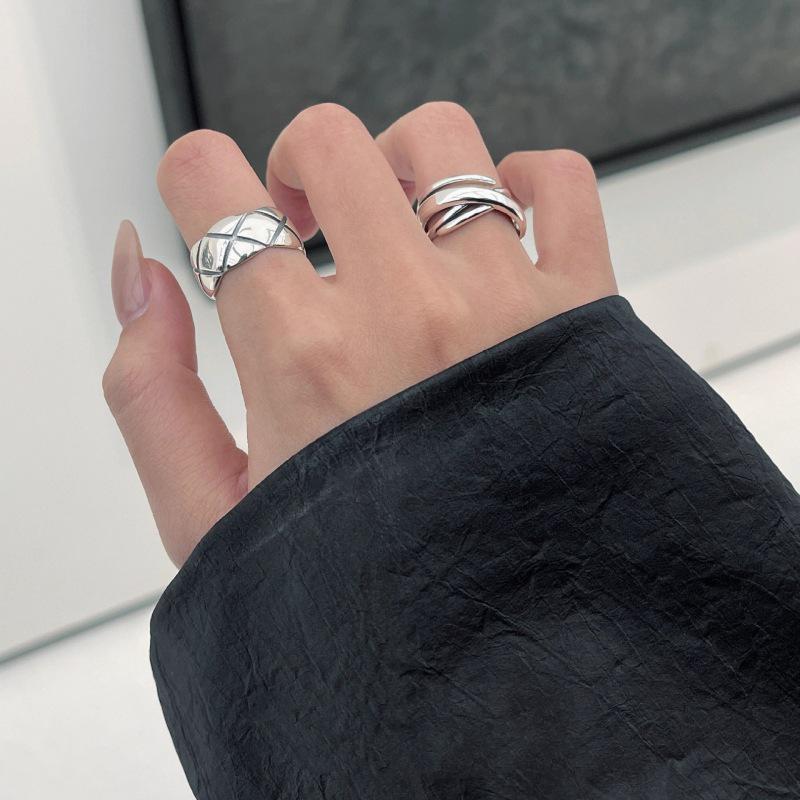 Retro Geometric Adjustable Ring - Versatile, Popular Hip Hop Style for Women