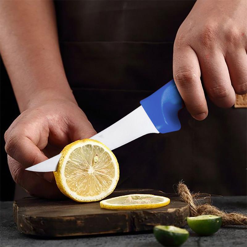 1/4 professional boning knife, sharp kitchen peeling and cutting knife butcher's knife for slaughtering pig bones, meat and fish