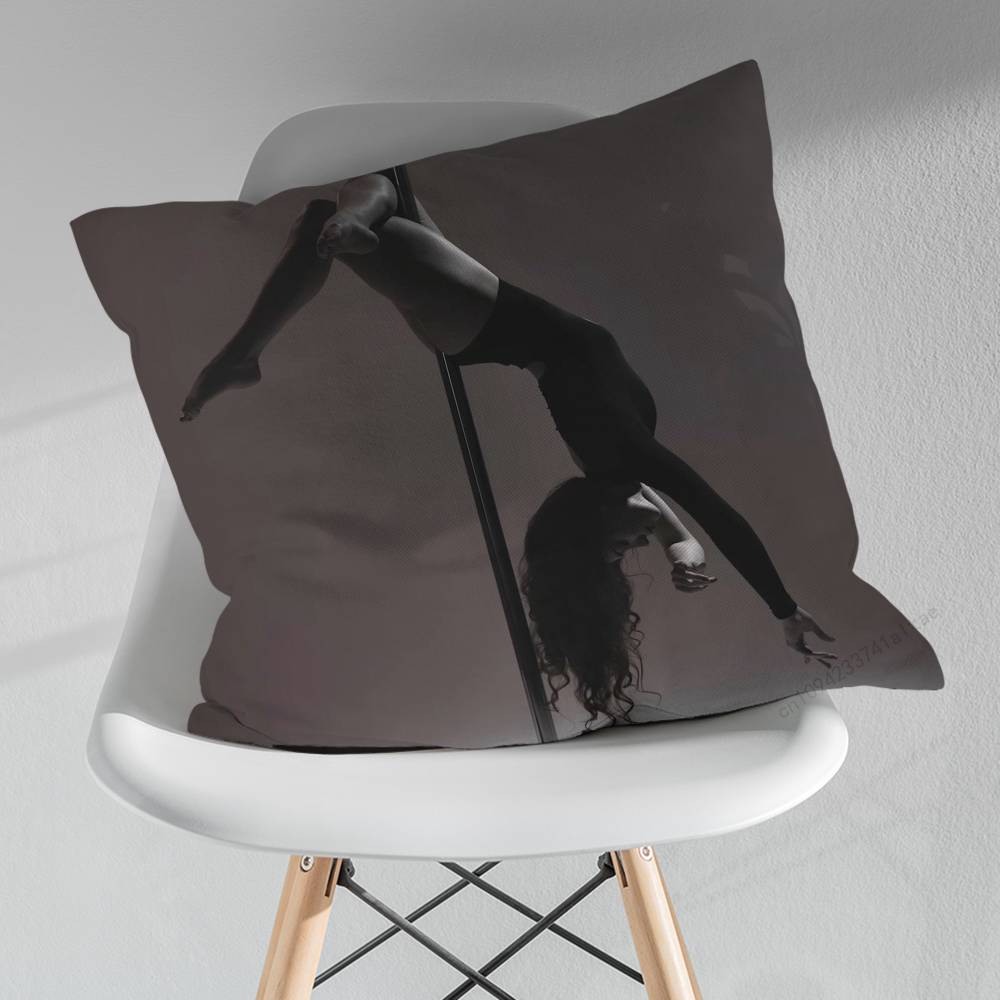Dance Art Pole Dancer Pillow Case For 30x30cm45x45cm55x55cm For Home Bedroom Decoration And Protector