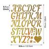 2-inch Golden Sand Letter Sticker Shiny Multicolor Holiday Graduation Party Gift DIY Wedding Arrangement Letter Sticker