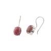 Black Rhodonite Gemstone 925 Sterling Silver Jewelry Handcrafted Earrings 1.05" EE-173-35