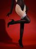 Sexy Women Lace Oil Shiny High Stockings Vintage Sexy Tights Sheer See Through Shaping Elastic Overknee Maid Stockings