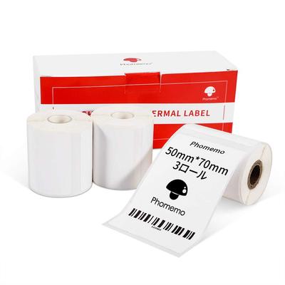 Phomemo M110 M120 M220 Kompatible Original Etikettenaufkleber Kabelanhänger Kabelbeschriftung Thermopapierrolle Preisschild Rechteckig Typ 110 3 Rollen Für Thermisch