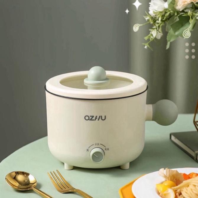 

Электрическая кастрюля с антипригарным покрытием 1,8 л Многофункциональная электрическая рисоварка из нержавеющей стали для лапши, пельменей, каши, овсянки белый