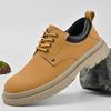 Fashion New large size men's 100% cowhide leather shoes comfortable sports thick sole non-slip men's high quality casual shoes