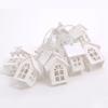 Nordic Style Wooden Cabin LED String Lights for Christmas - Battery-Powered Fairy Lights for Room or Bedroom Decoration