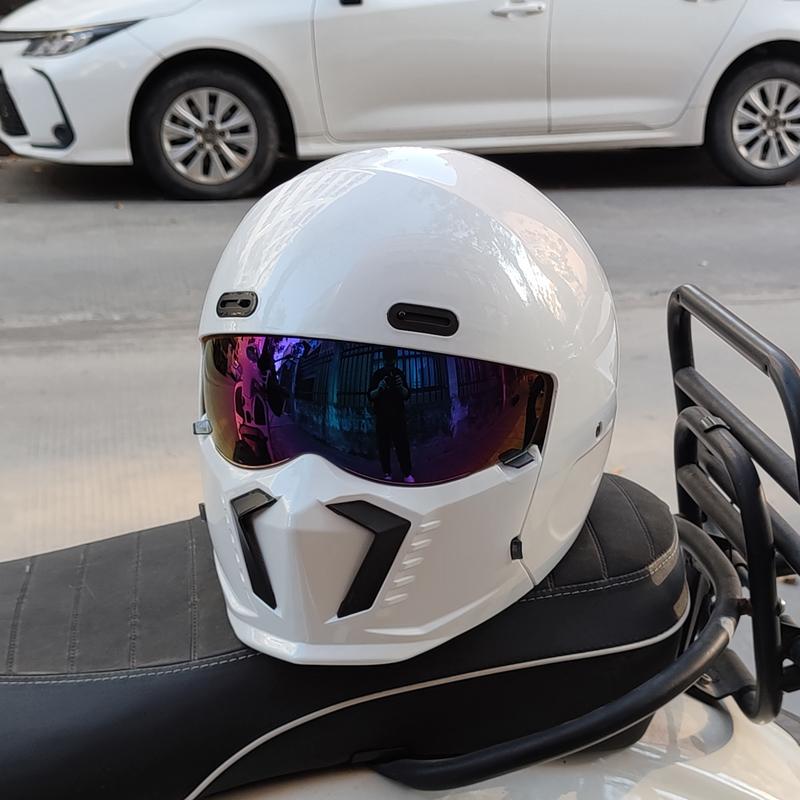 

Новий Scorpion Retro Motorcycle Cascos Moto Locomotive Personality Багатоцільовий комбінований шолом Half ML XL XXL XXXL M