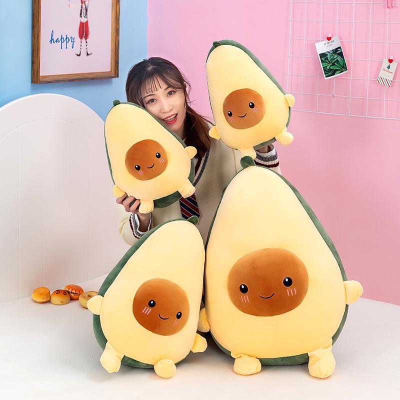 Fruit Plush Avocado Toy Cartoon Stuffed Dolls Bedroom Decoration Gifts Kids