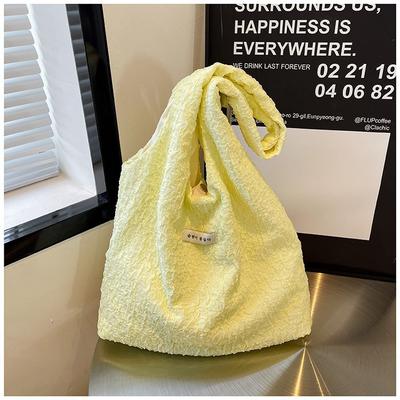 Large Capacity Bag Women's Spring and Summer Versatile 2025 New Cloth Bag Shoulder Bag Leisure Student Tote Bag