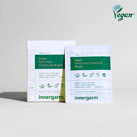 

Innergarm Веганские очищающие салфетки для интимной гигиены, 20 штук