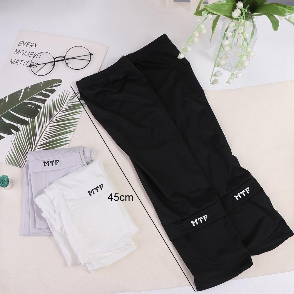 Color Sun Protection Letter Women Arm Sleeves Ice Silk Driving Arm Cover Summer Sunscreen Sleeves
