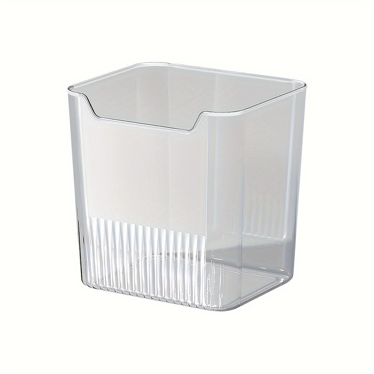 

6-Pack Clear Fridge Bins, BPA-Free, Easy-Grip Handles. Maximize Fridge & Counter Space! Kitchen Organizer Storage Containers.