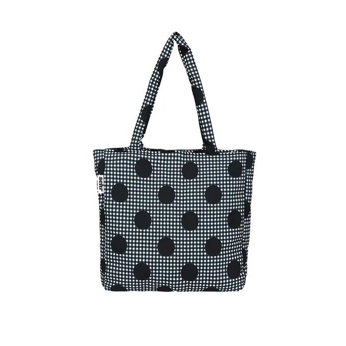 Padded Dot-Dot Big Bag (Black)