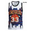 Plus Size Sports Vest Basketball, Printed Design, Suitable for Games and Daily Wear