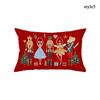 Merry Christmas Cushion Case Red Cushion Cover Throw Pillow Case Sofa Home Decorative Pillows Cover New Year Pillowcase Gift