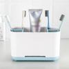Multi-functional Toothpaste Holder Easy Cleaning Soap Tray Bathroom Storage Organizer  Countertop