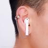 Stylová bezdrátová sluchátka Titanová ocel Ochranný řetízek Náušnice pro AirPods