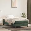Pocket Spring Mattress for Children Medium Firmness Dark Green 80 x 160 cm Velvet