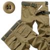 Fashion Camouflage Trousers Work Trousers Men's Drawstring Trousers Loose Large Size Casual Trousers Tide Multi-pocket Trousers Work Trousers
