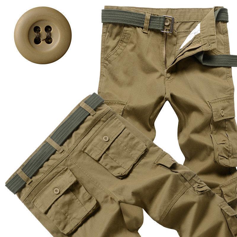 Fashion Camouflage Trousers Work Trousers Men's Drawstring Trousers Loose Large Size Casual Trousers Tide Multi-pocket Trousers Work Trousers