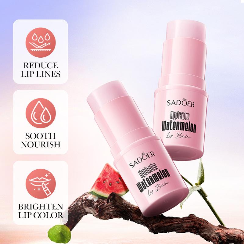 SADOER Nicotinamide Water Nourishing Watermelon Lip Balm 4.5g
