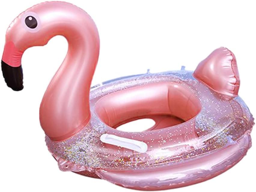 AZUSA Flamingo Float, Size 80 x 70 x 57cm, Strong Buoyancy, Children s Foot-Inflatable Float