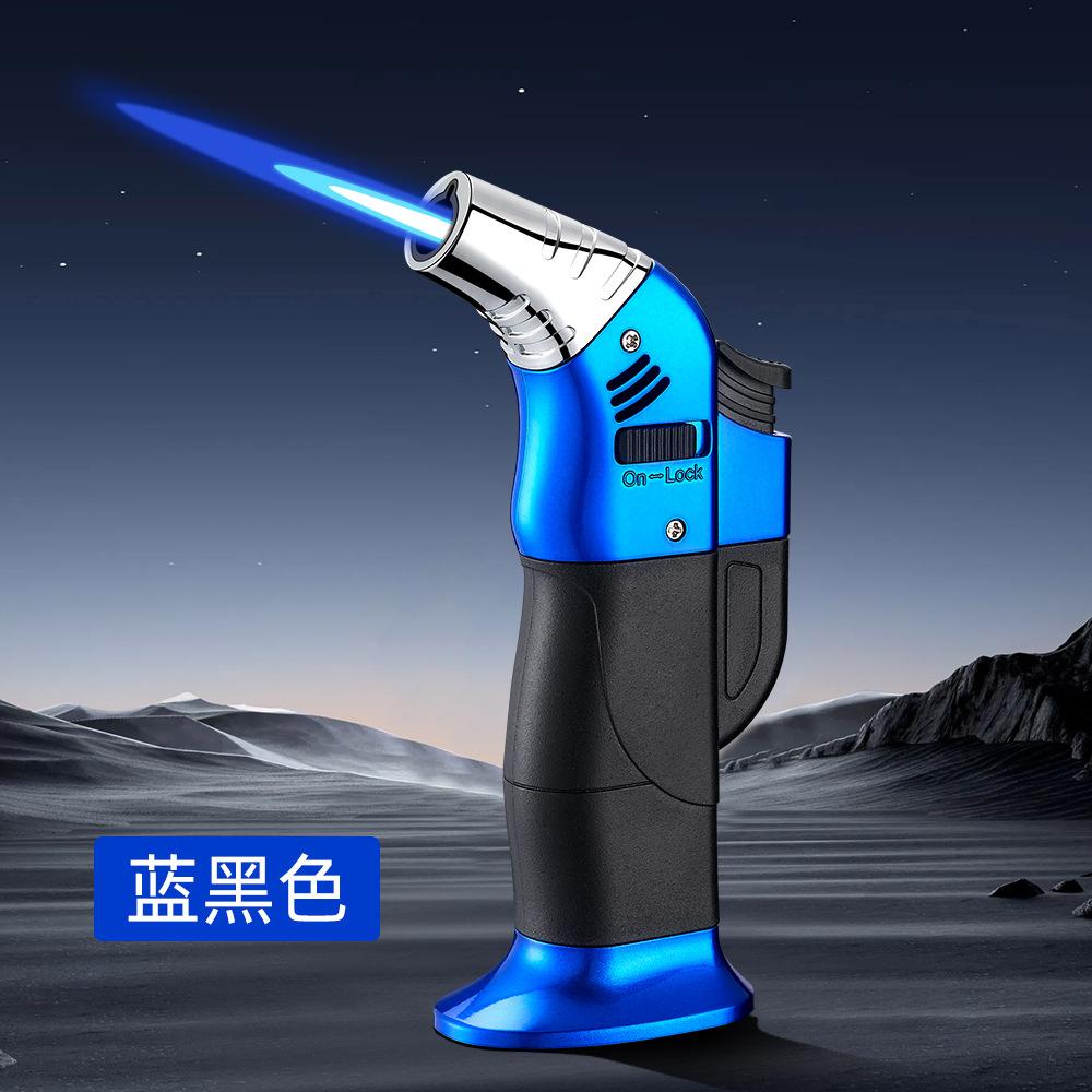 Windproof Straight Forward Multifunctional Lighter Moxibustion Cigar Spray Gun Portable Large Capacity Cigarette Accessory