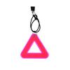 1PC Reflective Signs Triangle Signs Safety Warning For Bicycle Hanging Tag W Elastic Cord Bike Night Visible Riding Safety
