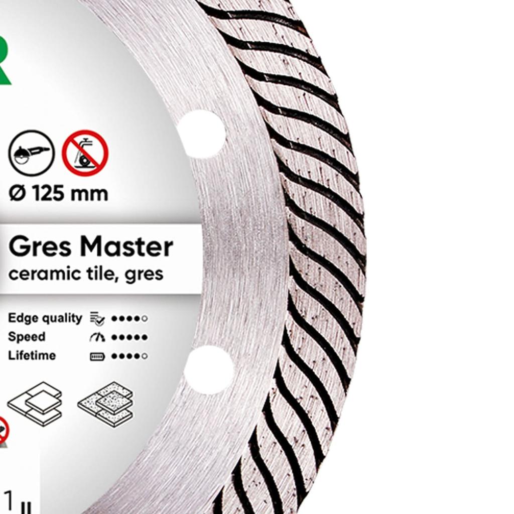 Tarcza Diamentowa Gres Master 125*1,4*10*22,23 - Td-Di 5461
