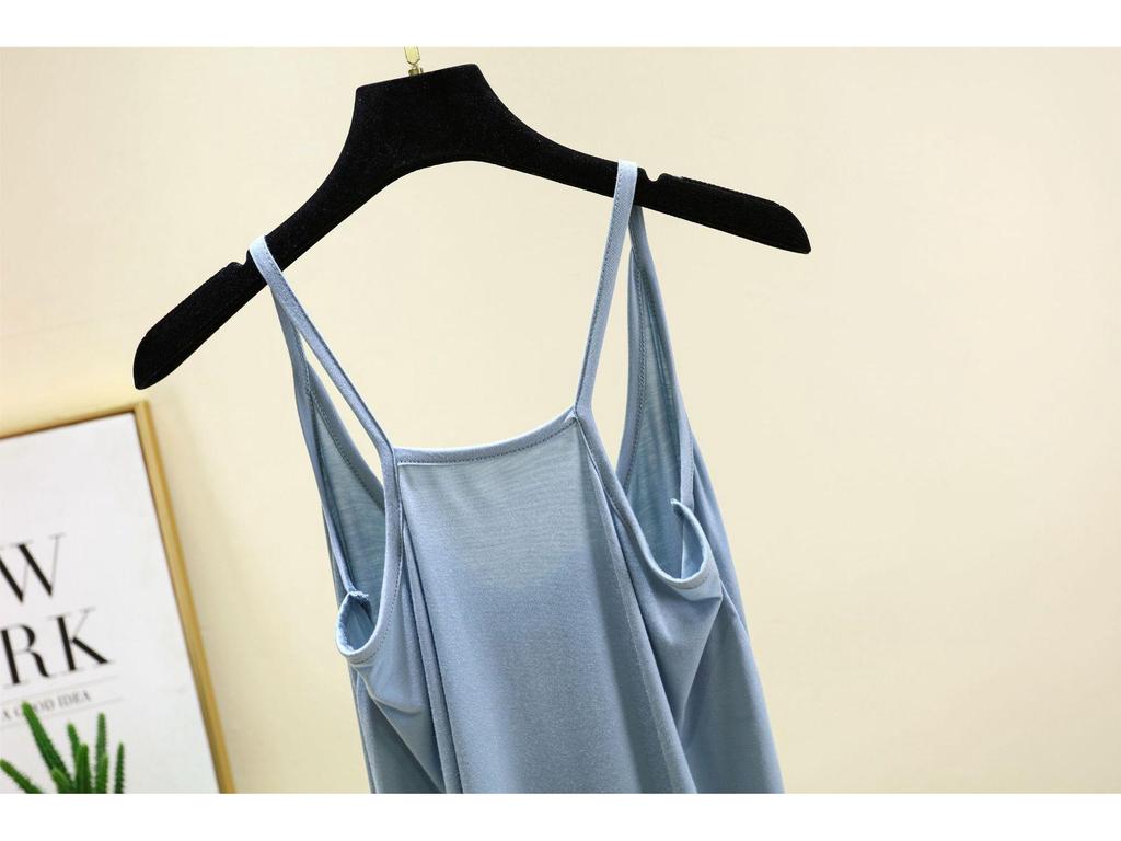 Modal Eisseide Schlankheits-Camisole für Damen - Klein, Sexy, Rundhals Tanktop Unterwäsche