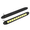 Car Exterior Accessories 2Pcs Car LED Daytime Running Light DRL COB White Waterproof Flexible Silicone Highlight Auto COB Lamp