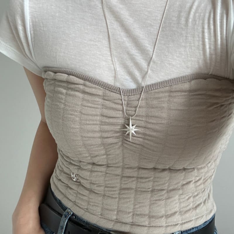 

warmrecord Silver925 matte UY Scuti starNecklace_N052 65cm