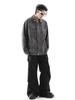 Unisex Retro Karomuster Patchwork Lederjacke - Mellade Street Style Trend