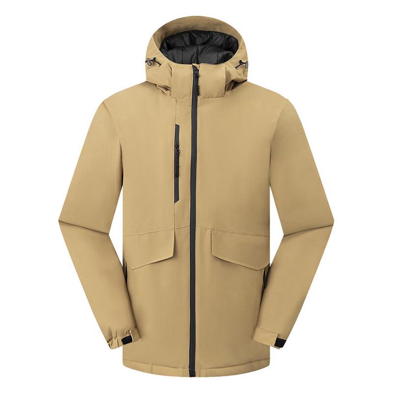 Taluoman Unisex Padded Hooded Windbreaker Jacket 2XL