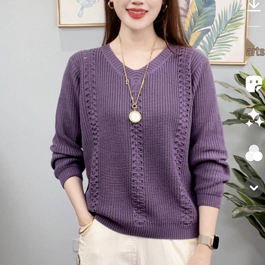Stylish Retro Knit Cardigan for Spring/Autumn - Versatile, Age-Defying Layer for Women & Mothers