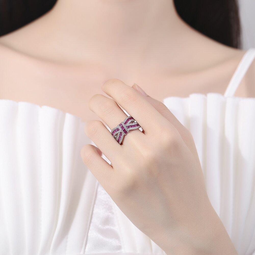 2026 Mode Temperament Zirkon Ring Luxusring Damen Schmuck Accessoires