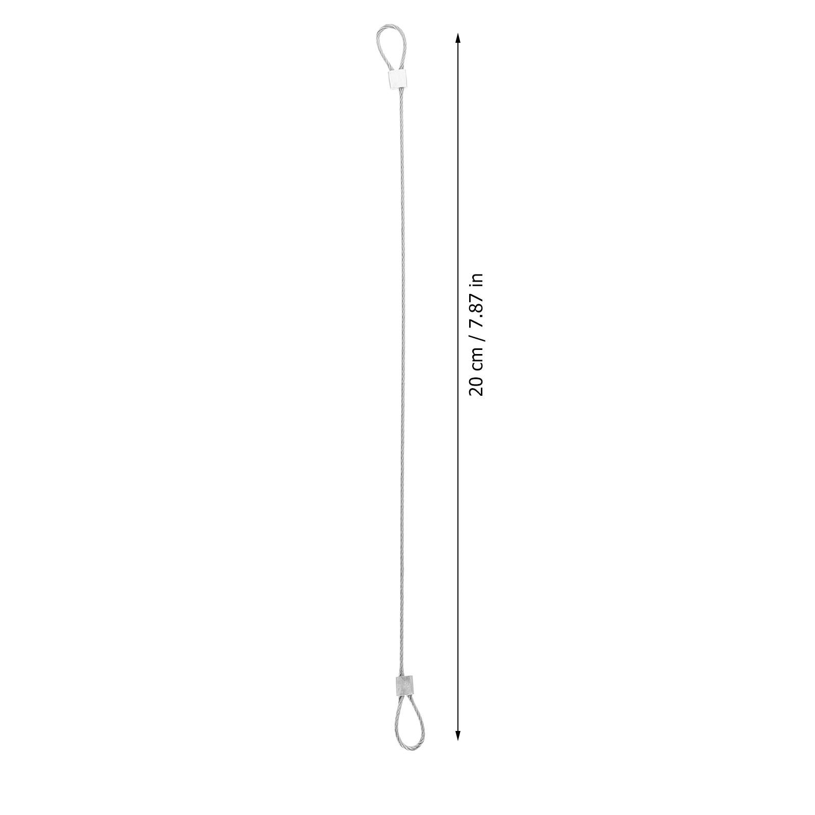 

6Pcs Steel Wire Rope Lanyard Multi Use Secure Belt for Electronic Devices Suitcases Boxes 60Cm Silver Camera Steel Lanyard