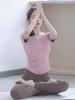 Women's Yoga Suit Set: 2026 High-End Tummy Concealing Pilates & Fitness Short Sleeve Top