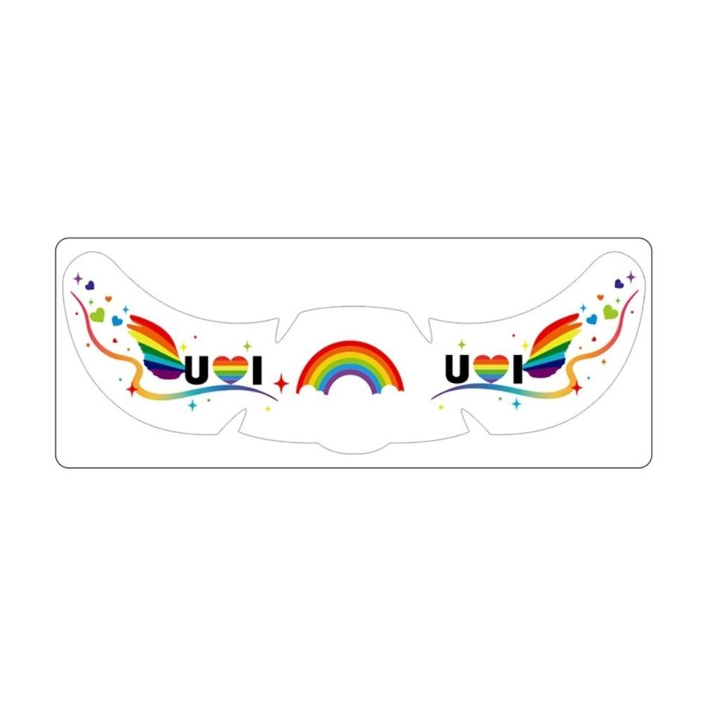 Long Lasting Face Temporary Tattoos Facial Art Makeup Stickers  Pride Month